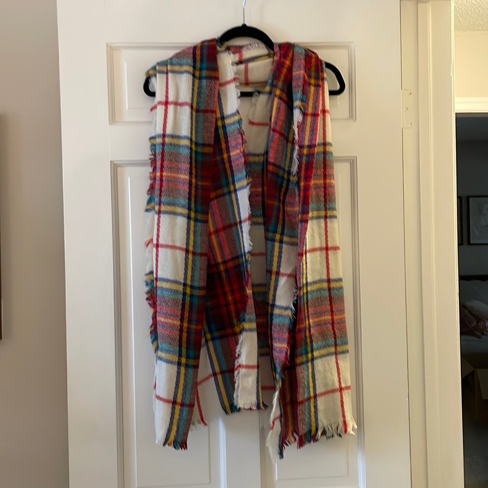Plaid Blanket Scarf